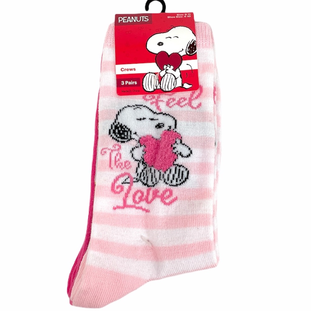 Peanuts Snoopy and Woodstock Valentine’s Socks - Picture 7 of 7
